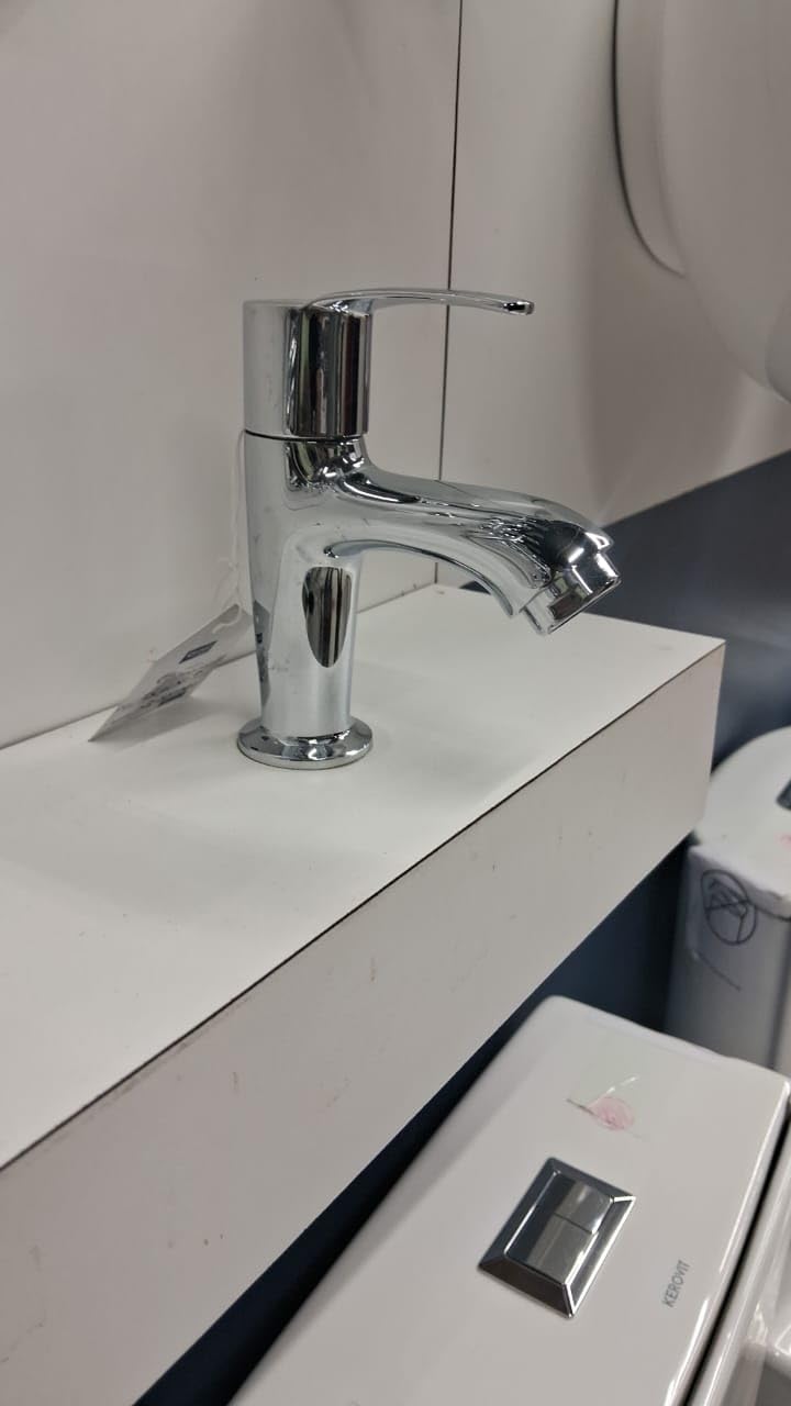 Modern Chrome Bathroom Basin Tap, Single Handle Mixer Faucet  - Image 2