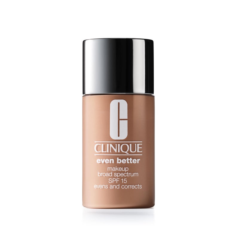 Clinique Even Better Makeup Foundation Broad Spectrum SPF 15  Medium Coverage  Natural Finish  With Vitamin C  Evens Skin Tone  Reduces Dark Spots Porcelain Beige 1 Fl Oz