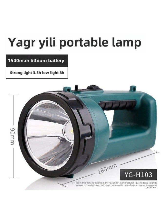 إسكدنيا مصباح بحث YAG قوي بعيد المدى قابل لإعادة الشحن ومحمول وعالي الطاقة ومصباح يدوي للطوارئ في الهواء الطلق - اللون: 5710 (5W3000mAh) - Image 4