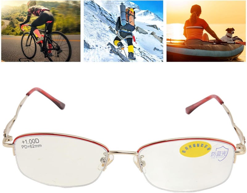 كلاراكو نظارات كلاركو، مانعة للضوء، مضادة لإجهاد العين والأشعة فوق البنفسجية، خفيفة الوزن، بدون إطار، مستطيلة الشكل، مناسبة للرجال والنساء، للقراءة والألعاب والتلفزيون والهواتف - Image 5