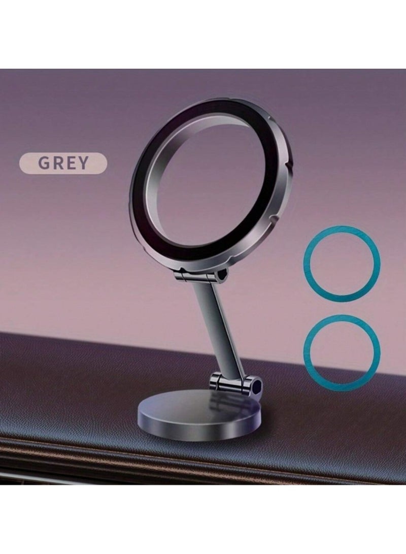 Magnetic Car Phone Holder with 360 Degree Rotation Foldable Car Mount Ventilated and High Temperature Resistant - Image 1