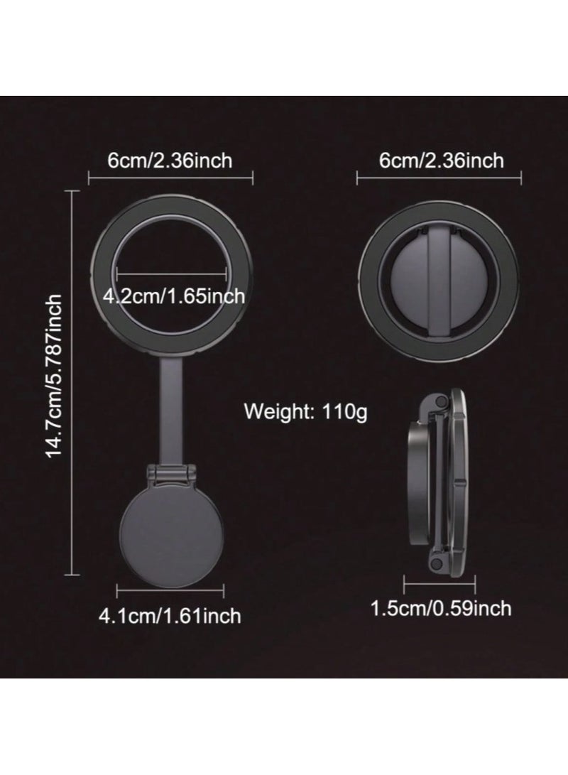 Magnetic Car Phone Holder with 360 Degree Rotation Foldable Car Mount Ventilated and High Temperature Resistant - Image 4
