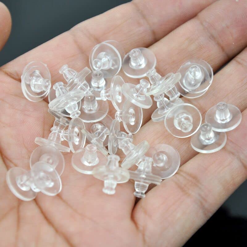 DSOMHZ Earring Backs for Studs/Droopy Ears - 150PCS Screw on Earring Backs - Image 3