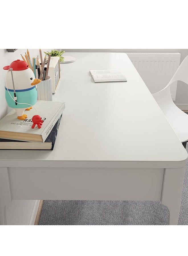 DUNISO حصيرة حماية وسادة المكتب، سجادة مكتب من جلد البولي يوريثان ثنائي الجانب، سجادة الكمبيوتر المحمول، سجادة حماية المكتب، لوحة ماوس كبيرة مقاومة للماء، منظمات مكتبية، ديكور طاولة المنزل، سجادة كتابة الألعاب ناعمة - Image 5