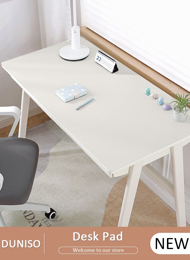 DUNISO حصيرة حماية وسادة المكتب، سجادة مكتب من جلد البولي يوريثان ثنائي الجانب، سجادة الكمبيوتر المحمول، سجادة حماية المكتب، لوحة ماوس كبيرة مقاومة للماء، منظمات مكتبية، ديكور طاولة المنزل، سجادة كتابة الألعاب ناعمة - Image 1