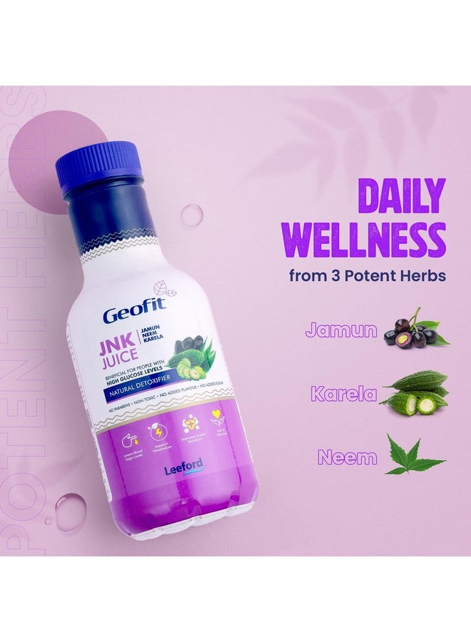 Leeford Geofit JNK Active Sugar Control Juice Pack of 2 (500 ml Each) With the Goodness of Jamun, Neem and Karela Clinically Proven To Manage Sugar Levels, Weight, Healthy Skin & Boost immunity - Image 3