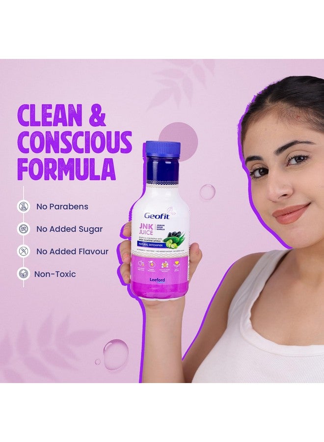 Leeford Geofit JNK Active Sugar Control Juice Pack of 2 (500 ml Each) With the Goodness of Jamun, Neem and Karela Clinically Proven To Manage Sugar Levels, Weight, Healthy Skin & Boost immunity - Image 4