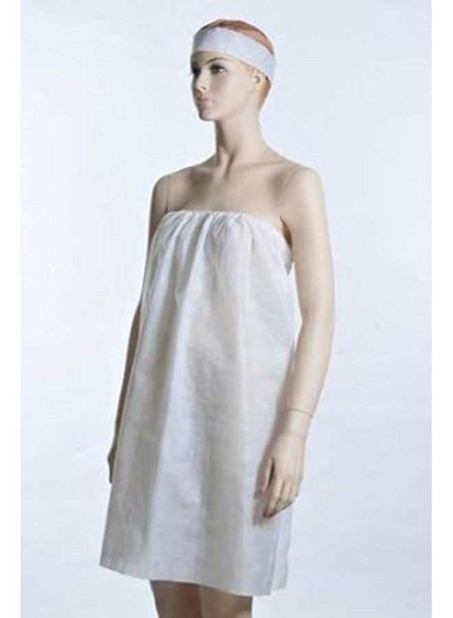 KUDIZE عباءة وجه كوديز القابلة للاستخدام لمرة واحدة للشمع، صالون، سبا، تدليك، صالون تجميل، مستشفيات، طبية، جراحية (عبوة من 10) بيضاء - Image 3