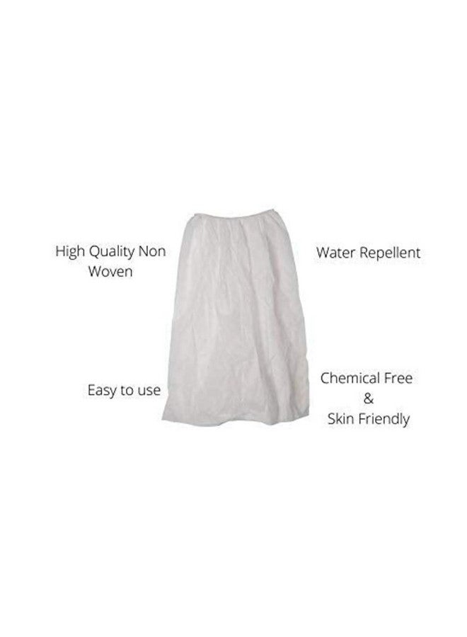 KUDIZE عباءة وجه كوديز القابلة للاستخدام لمرة واحدة للشمع، صالون، سبا، تدليك، صالون تجميل، مستشفيات، طبية، جراحية (عبوة من 10) بيضاء - Image 5