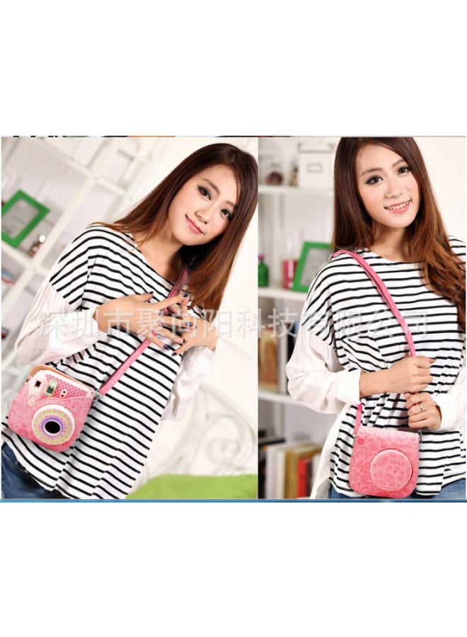 Generic Polaroid Camera Bag Mini8 8+9 Handbag Little Witch Pink Rose Red-Color:Yellow  - Image 3