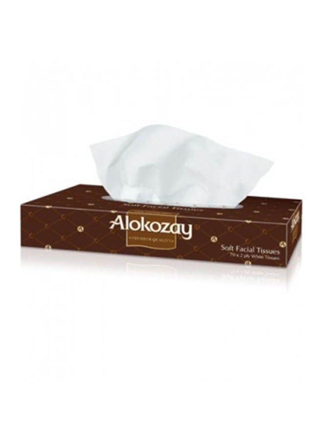 Alokozay Soft Facial Tissue 70x2 Ply, 70'S CAR TISSUE 