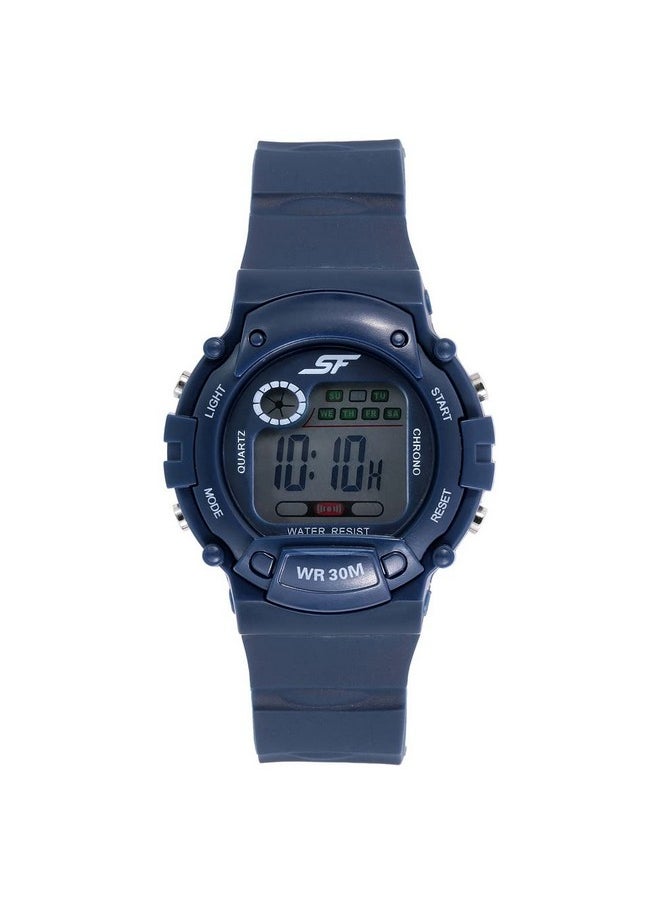 Sonata SF Digital Dial Grey Plastic Strap Watch for Men-NS7982PP11  - Image 1