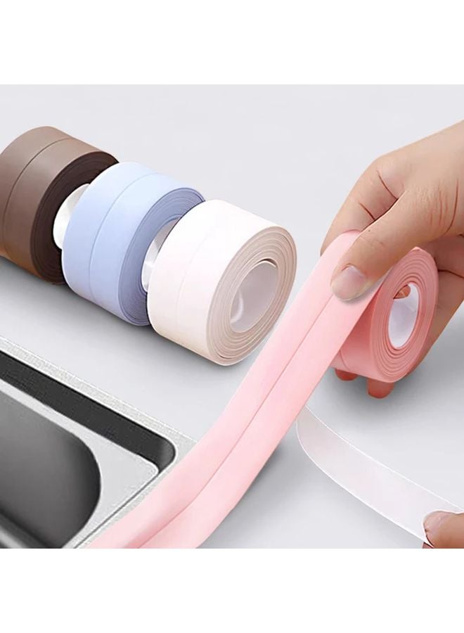 شريط PVC الأبيض المضاد للماء، النوع 3 2، شريط لاصق ذاتي للسد لمناطق زوايا جدران المطبخ والحمام - Image 2