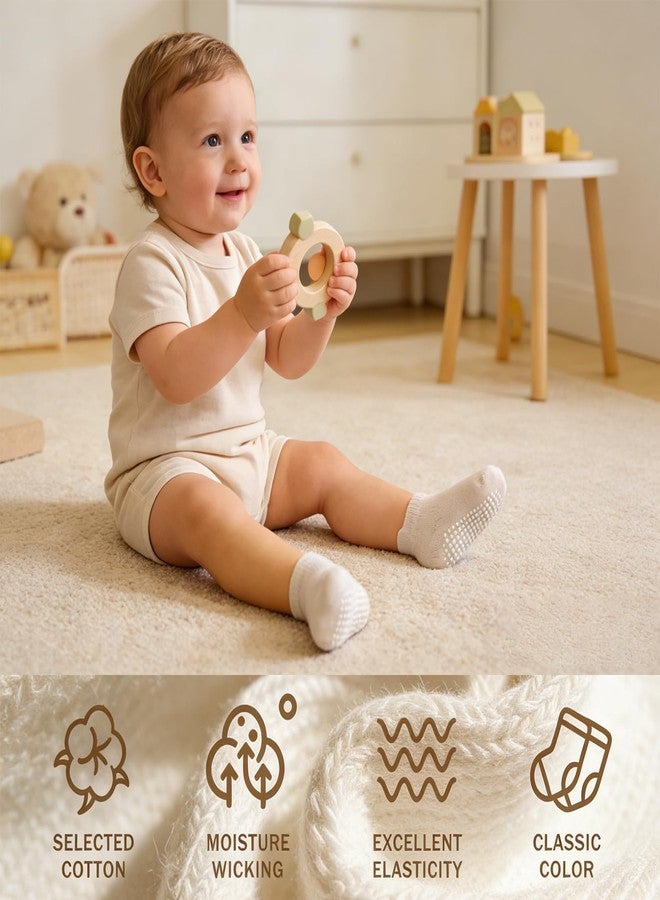 Bearbay 9 Pairs Toddler Non Slip Ankle Socks with Grippers Boys and Grils Cute Comfy Cotton for Infant Baby 6 Months-5 Years - Image 4