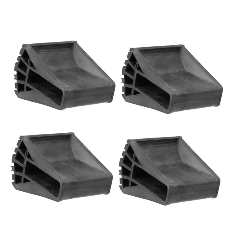 4Pcs Black Stair Edge Protector Non Skid Ladder Feet Covers for Furniture Floor Protection - Image 2