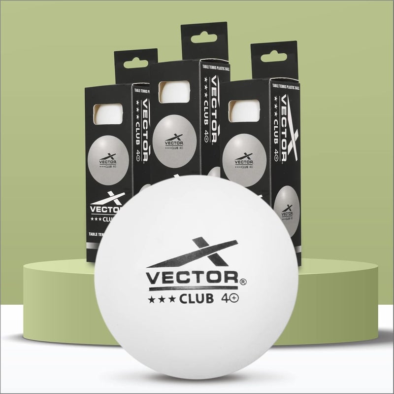 VECTOR X Club 3 Star Premium ABS Plastic Table Tennis Ball 3 box (Pack of 9) - Image 1