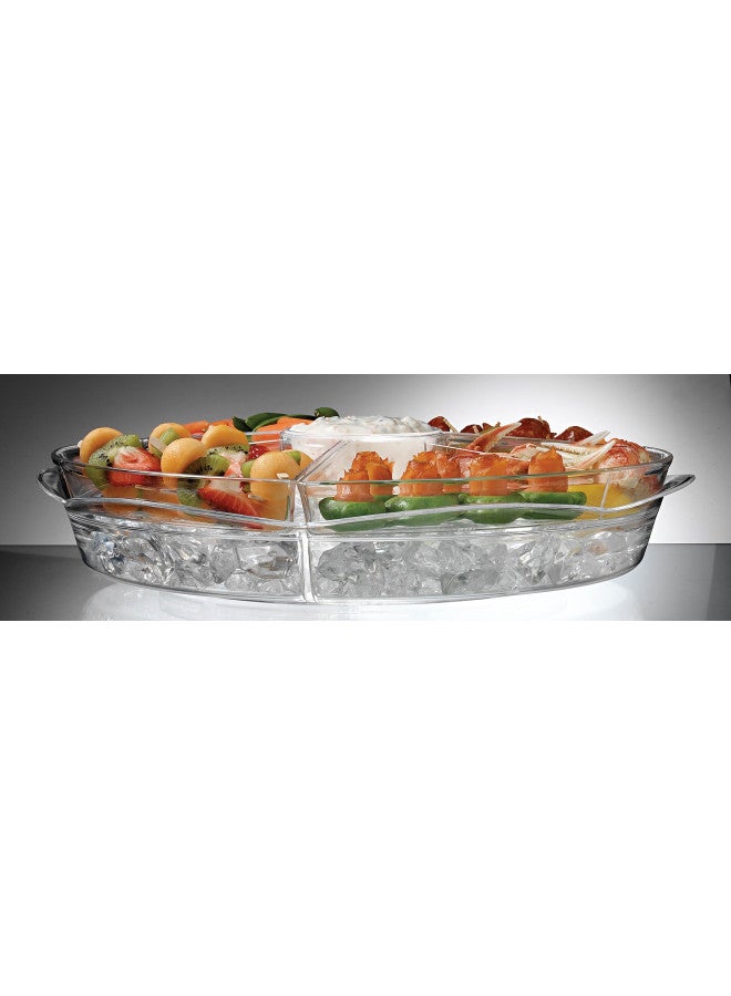 PRODYNE بروتين مقبلات على الثلج مع أغطية، 16 إنش، شفاف - Image 2