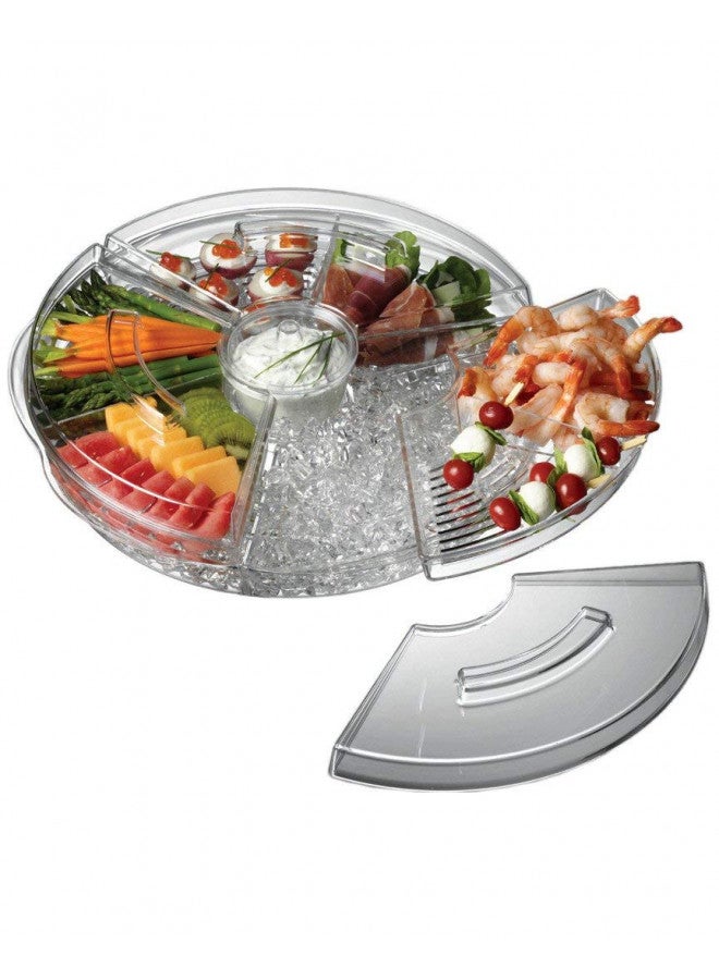 PRODYNE بروتين مقبلات على الثلج مع أغطية، 16 إنش، شفاف - Image 1