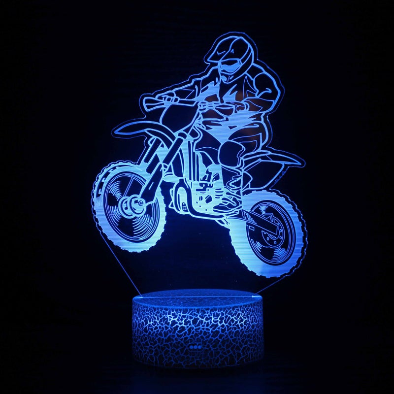 Dedicated To Harley Motorcycle Series Led Night Light Creative Colorful Visual 3D Lamp Gift Lamp - Image 1