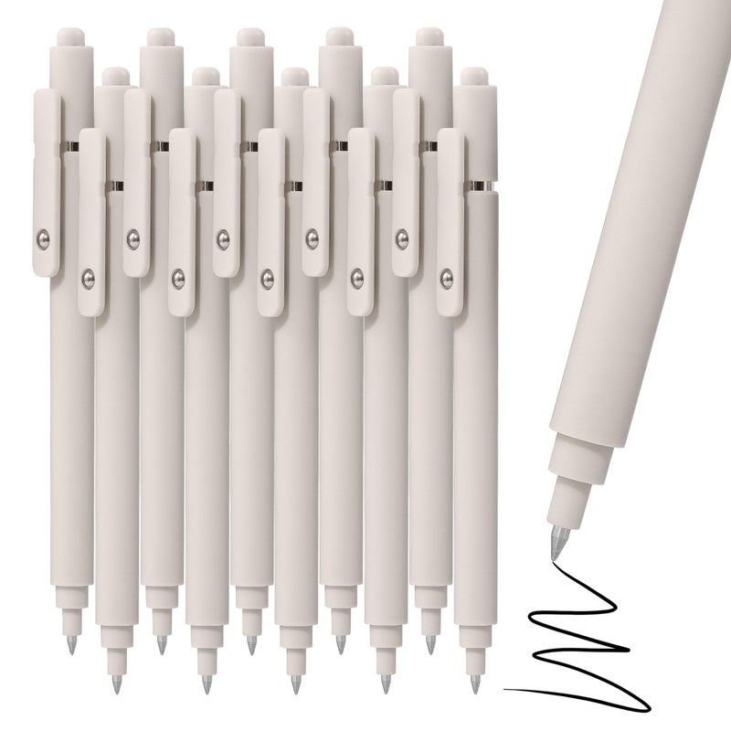 RIANCY Gel Pens, 0.5mm Black Ink Quick Dry Ball Point Pens, Fine Point Smooth Writing Pens, Cute Aesthetic Gifts Set for Men Women Journaling, Office School Stationery Supplies - Image 1