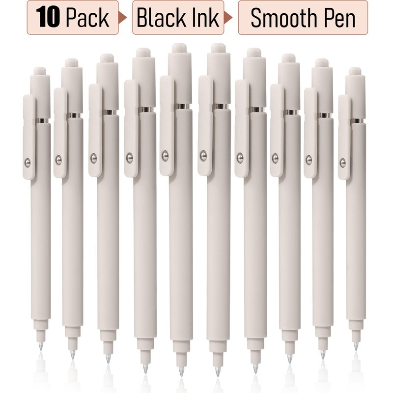 RIANCY Gel Pens, 0.5mm Black Ink Quick Dry Ball Point Pens, Fine Point Smooth Writing Pens, Cute Aesthetic Gifts Set for Men Women Journaling, Office School Stationery Supplies - Image 4