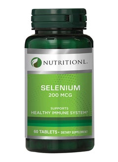 Selenium 200 Mcg Dietary Supplement Supports Healthy Immune System 60 Tablets