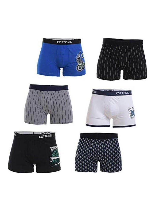 COTTONIL Basic Boxer Briefs Pack Of 6 