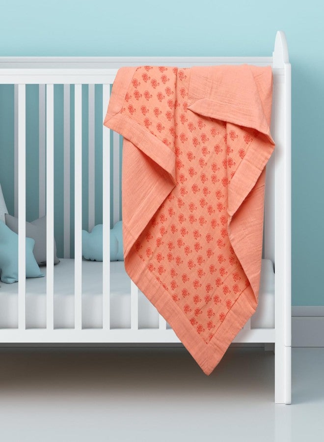 TIDY SLEEP بطانية موسلين من تيدي سليب للأطفال حديثي الولادة (بنقشة الطاووس) - Image 1