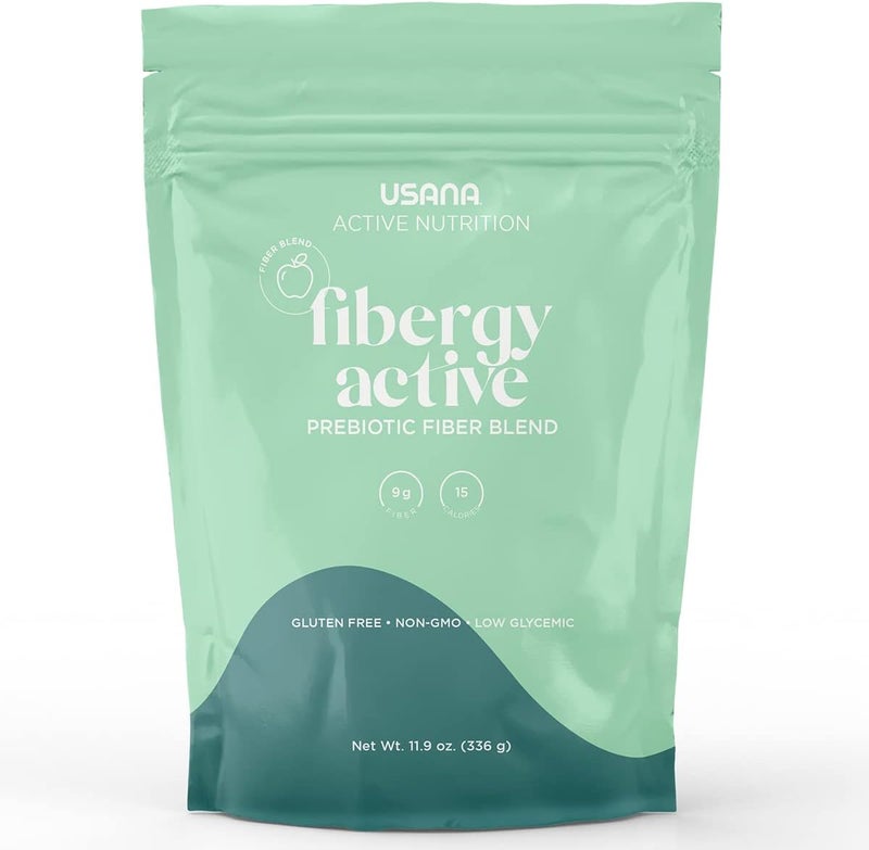 USANA Fibergy Active with Prebiotic Fiber for Gut Health  NonGMO  Gluten Free  Low Glycemic  336 Grams  28 Servings - Image 1