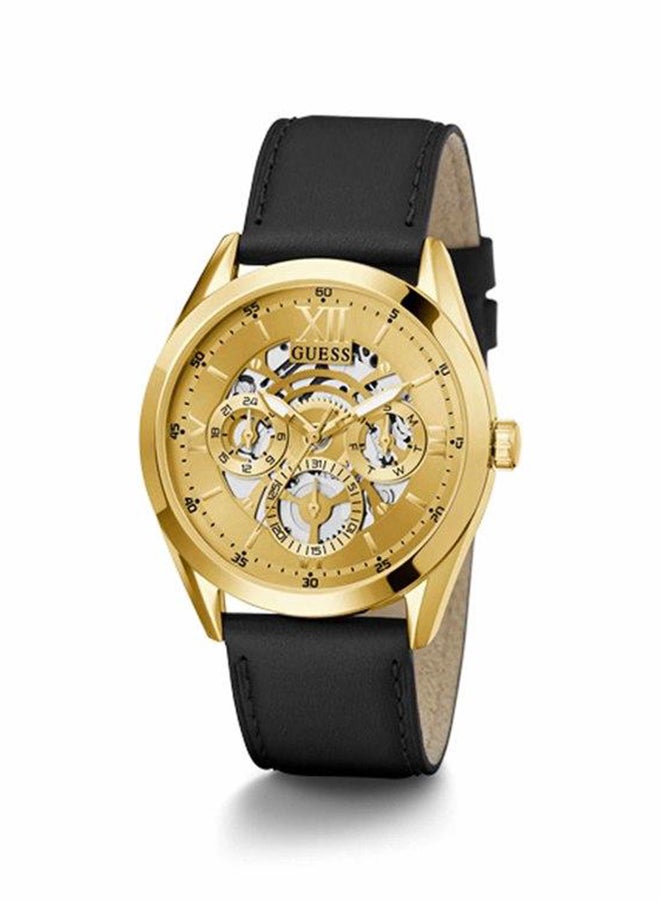 GUESS Men's Analog Leather Wrist Watch - GW0389G2 - 42 mm - Image 2