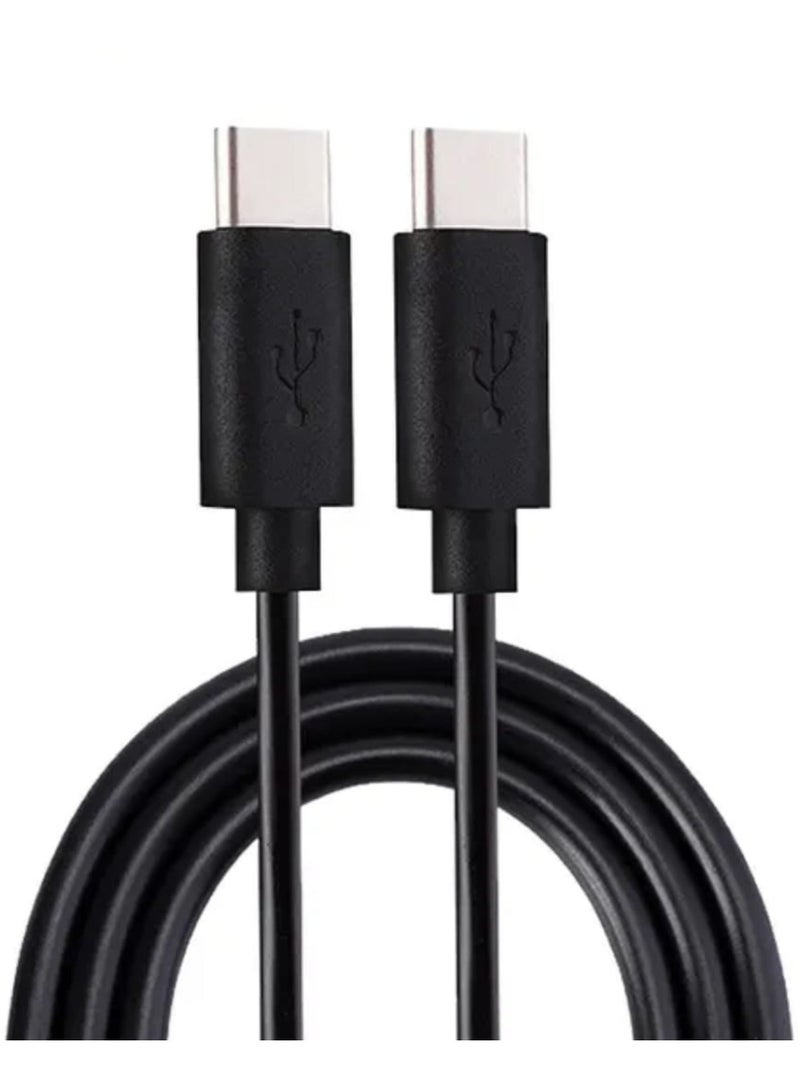 FAST Type C Cable A to Type C Data Cord P0remium Nylon Wire Compatible with iPhone Samsung Huawei Xiaomi MacBook Pro Switch MateBook X Pro iPad 1 M Black - Image 2