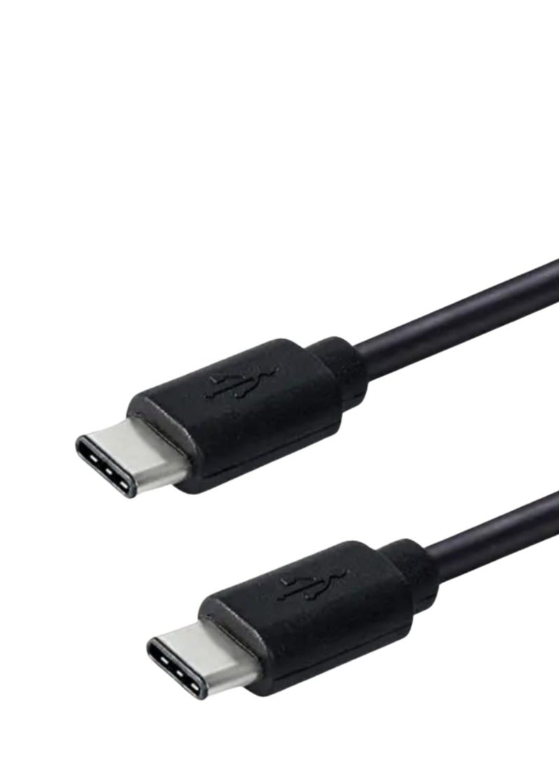 FAST Type C Cable A to Type C Data Cord P0remium Nylon Wire Compatible with iPhone Samsung Huawei Xiaomi MacBook Pro Switch MateBook X Pro iPad 1 M Black - Image 1