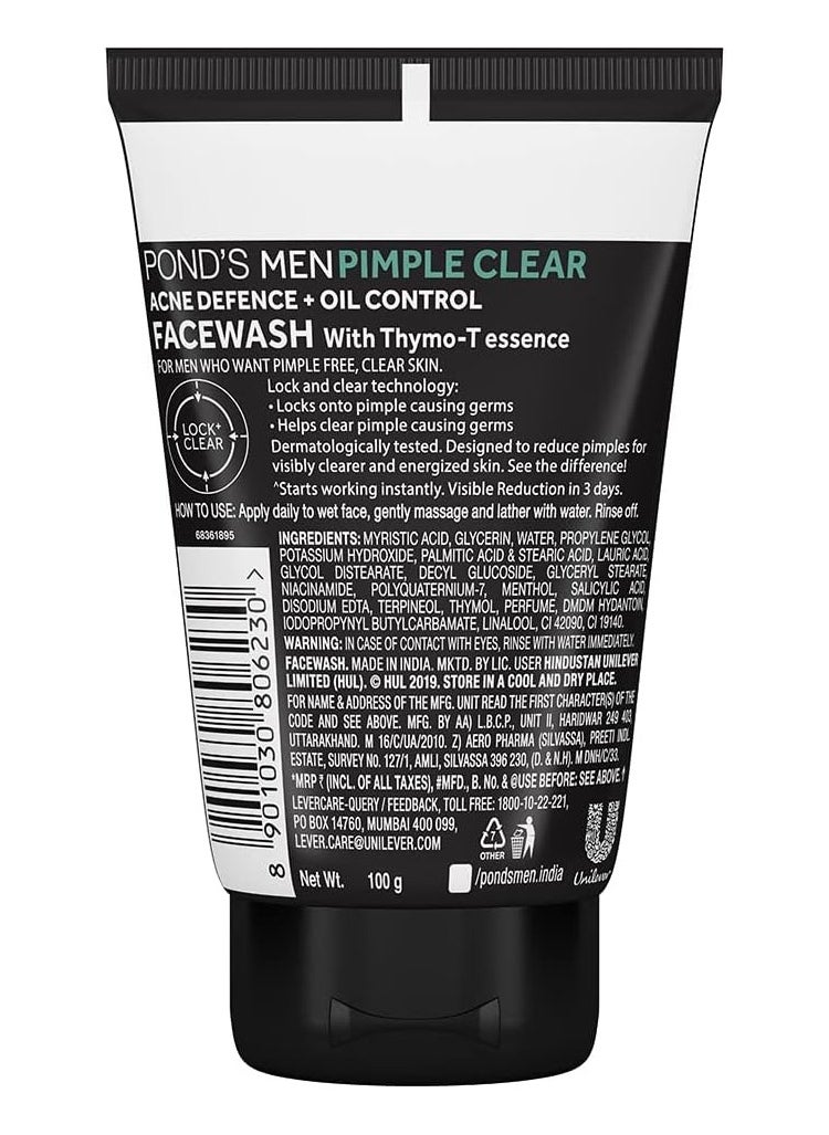 Pond's - POND'S Men Pimple Clear Face Wash, 100gm - Image 1