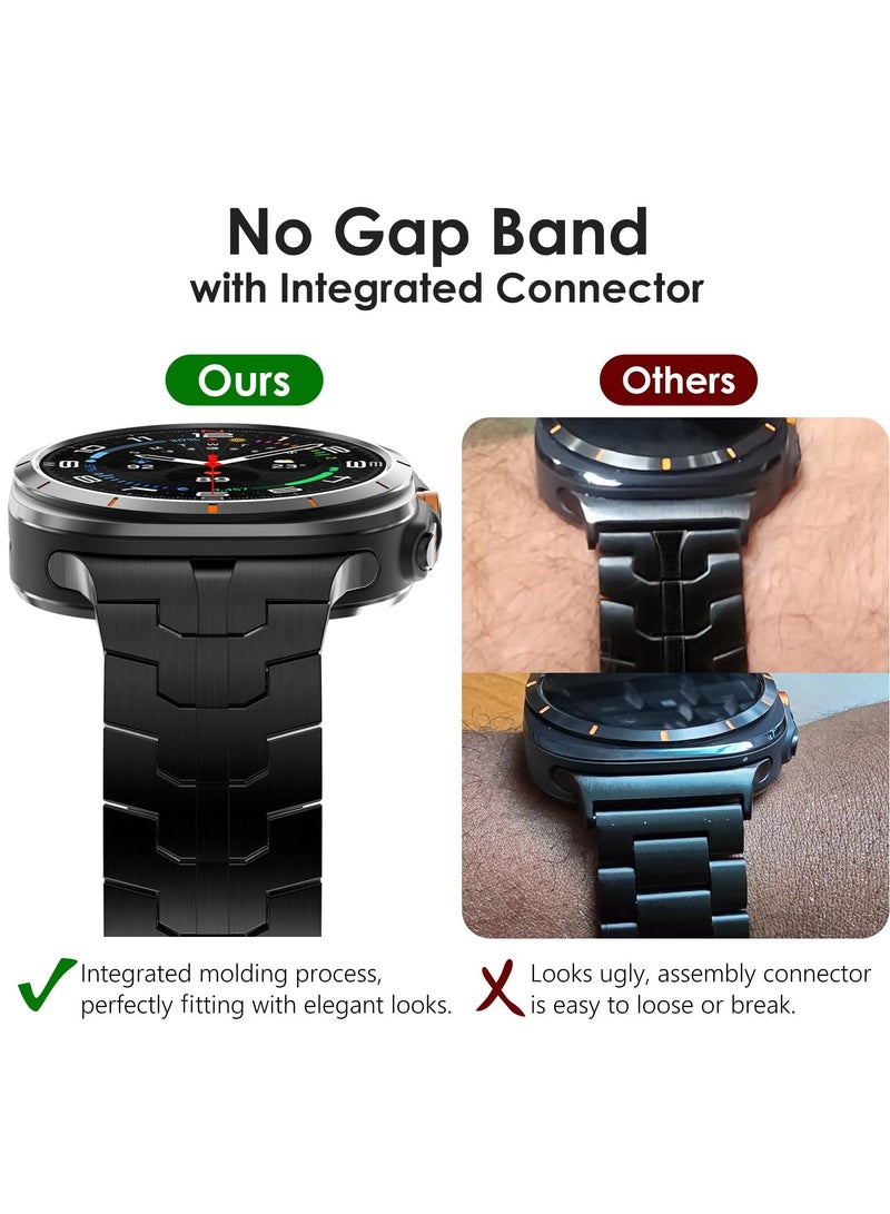 إس كولور سوار سامسونج جالاكسي ووتش 8 كلاسيك | ساعة سامسونج ٤٤ ملم و ٤٠ ملم | سلسلة معصم معدنية بديلة من الفولاذ المقاوم للصدأ - للرجال والنساء - Image 2