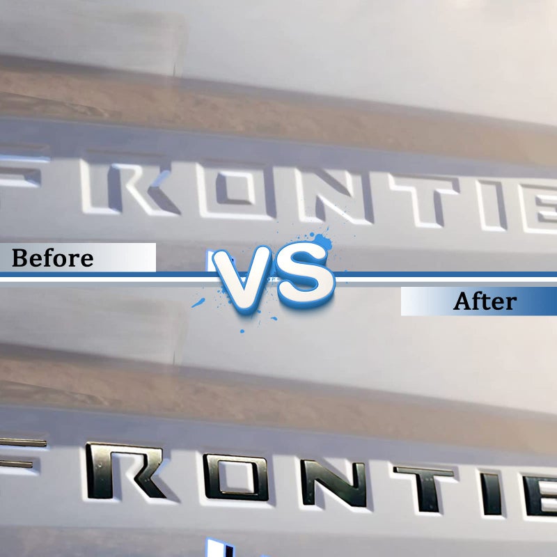 AUTO SAFETY Tailgate Insert Letters Compatible with 2022 2023 2024 Frontier Accessories 3D Raised Emblem Decals with Strong Adhesive Matte Black, Fron0305 - Image 2