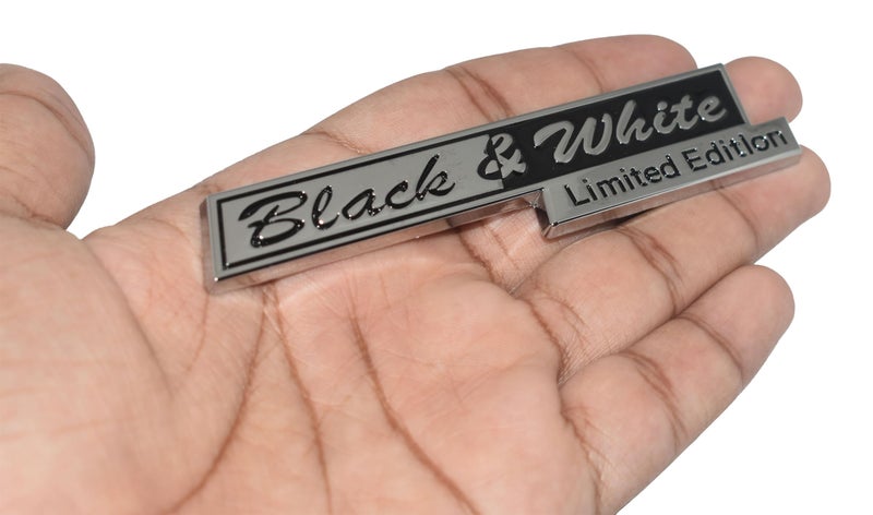 Incognito Black & White Limited Edition Emblem Sticker for All Cars, Bikes, Metal (A) - Image 2