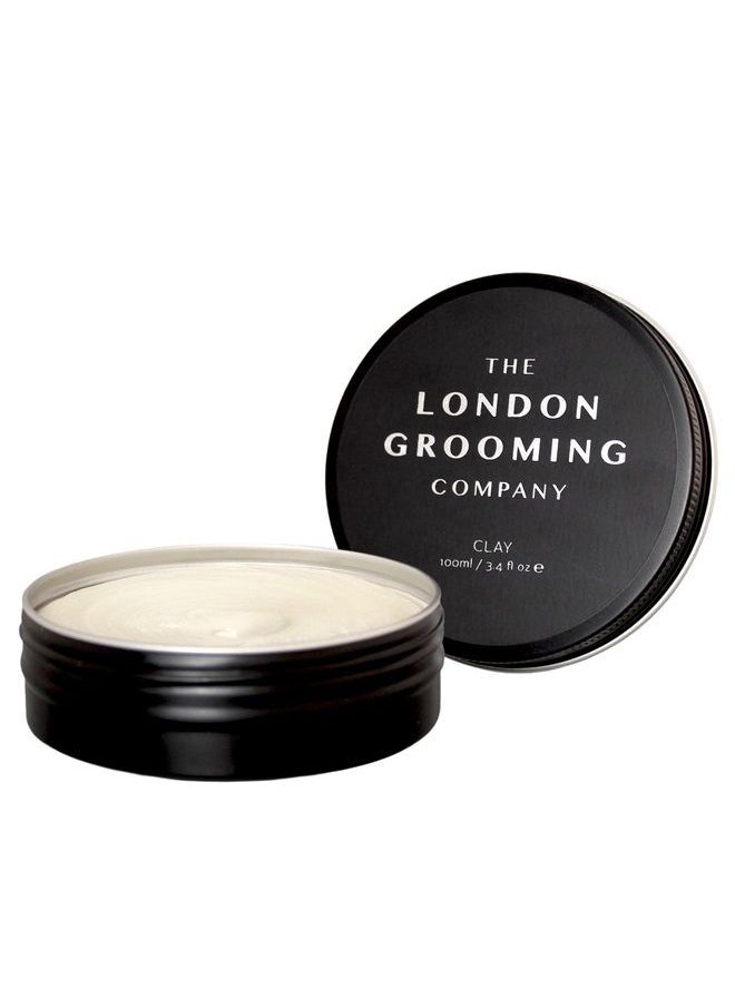 The London Grooming Company - Hair Clay For Men | Firm All-Day Hold | Matte Finish | Easy To Wash Out | 3.4 Fl Oz (100ml) - Image 1