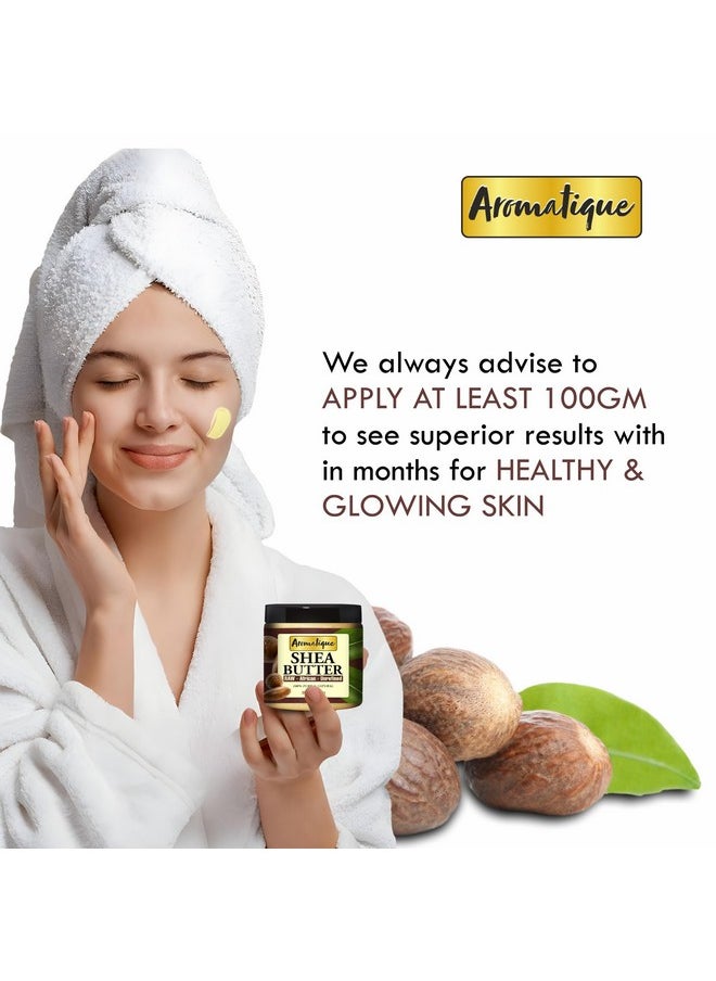 AROMATIQUE African Shea Butter Raw Unrefined Ivory For Face Skin And Body.Intensive Moisturizer 200Gms  - Image 4