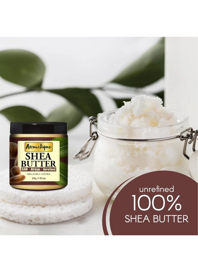 AROMATIQUE African Shea Butter Raw Unrefined Ivory For Face Skin And Body.Intensive Moisturizer 200Gms  - Image 2