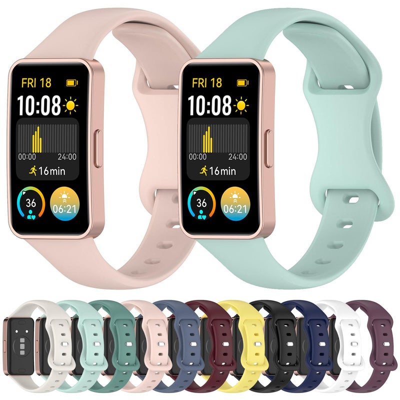 إيروريكس سوار ساعة هواوي باند 10 / 9 / 8 المصنوع من السيليكون بثمانية أحرف (أزرق داكن) - Image 5