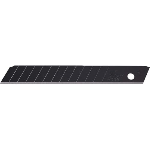 NT Cutter 12.3mm Snap-Off Extra-Sharp Midsize Blades, 65 Degree, Black, 10-Blade/Pack, 1 Pack (BH23P) - Image 1