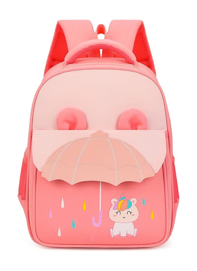 General - Cute Unicorn Kids School Backpack Elementary Kindergarten Schoolbag Preschool Elementary Girls Casual Backpack Kawaii Bag Pink - Image 1