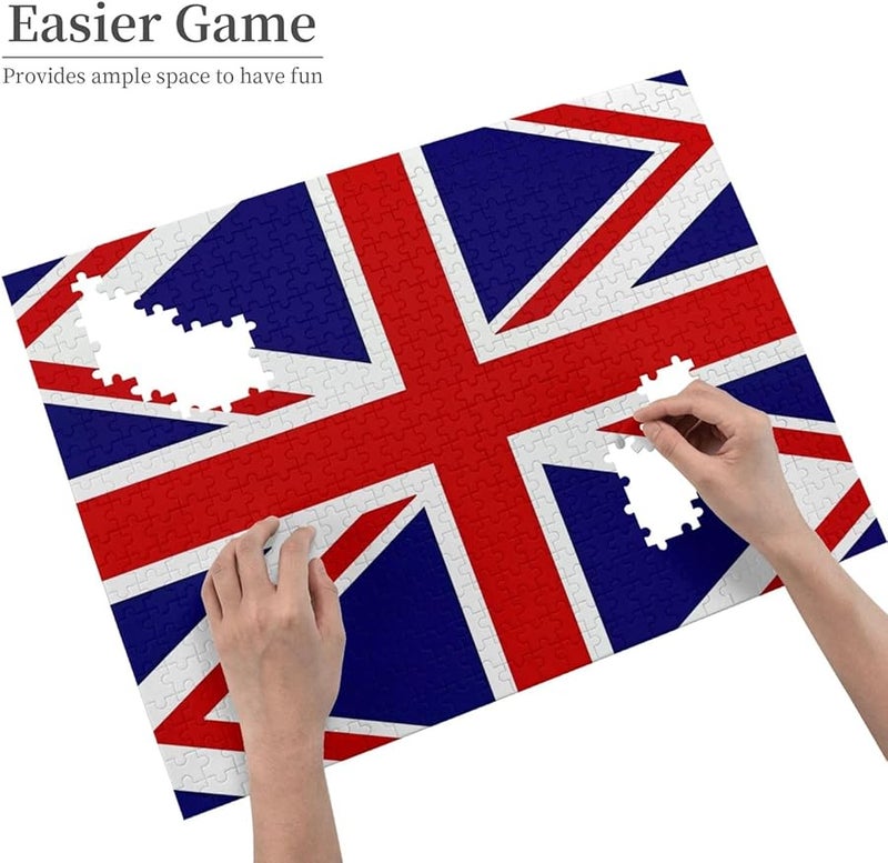 لغز علم المملكة المتحدة 500 قطعة للكبار ديكور المنزل هدية حفلة عيد الميلاد - Image 4