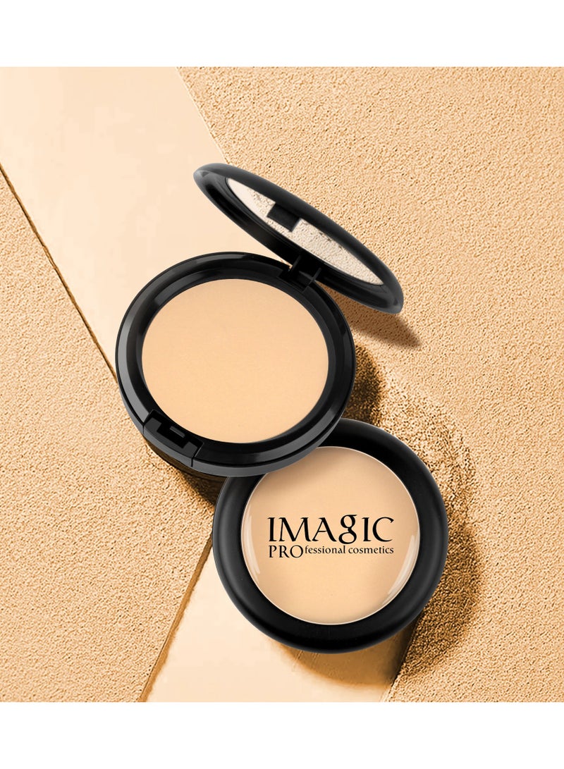 إيماجيك بودرة مضغوطة IMAGIC 4 ألوان | خفيفة الوزن، تغطية قابلة للبناء | لمسة نهائية غير لامعة لبشرة خالية من العيوب (Bronze) - Image 5
