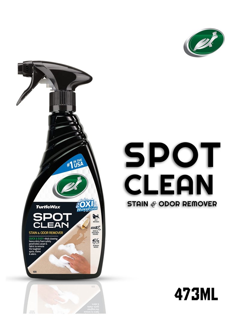 TURTLE Spot Clean 473ml Car Stain And Odor Remover Oxi HyperFoam Carpet Fabric Cleaner - Turtle Wax - Image 3