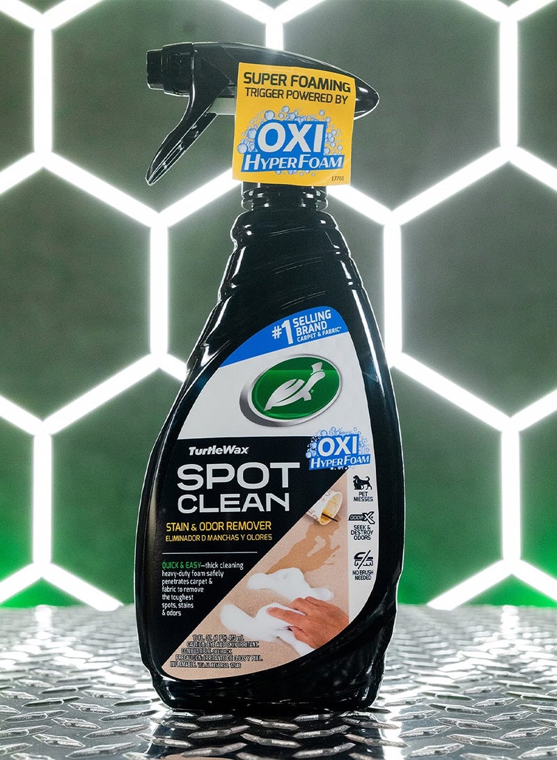 TURTLE Spot Clean 473ml Car Stain And Odor Remover Oxi HyperFoam Carpet Fabric Cleaner - Turtle Wax - Image 5