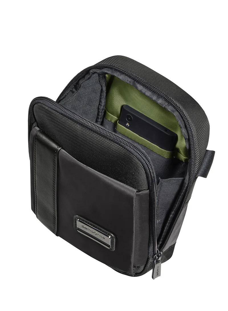 Samsonite Open Road 2.0 - 9.7" Tablet Crossover, Black|Lightweight|Reverse Zipper|Adjustable Strap|Water Resistant Material|Front Pocket - 2 Years International Warranty