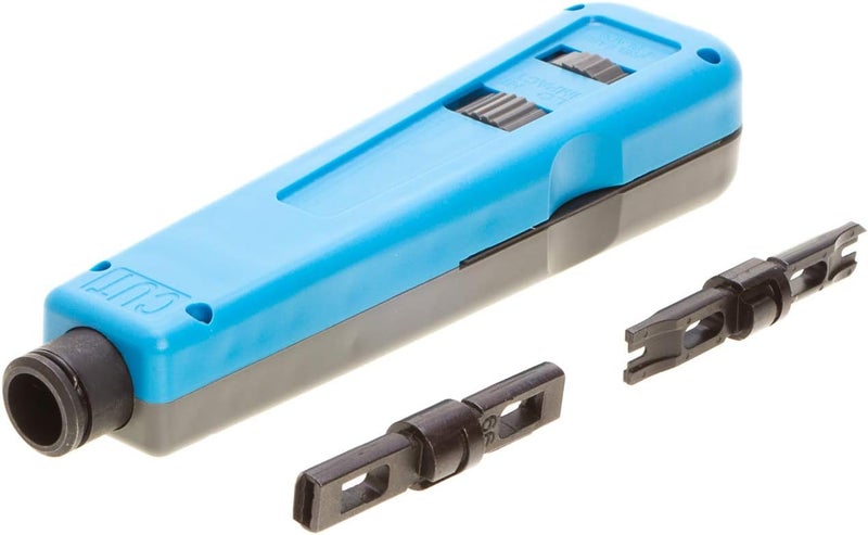 SATMAXIMUM Professional Punch Down Tool with 110 & 66 Blades – Cat6/Cat5e Network Cable Termination, Impact Tool for Patch Panels, Outlets & Sockets, Precision Reversible Blades, Ergonomic Grip - Image 3