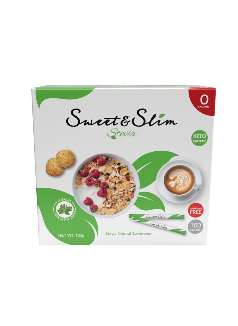 stevia - Sweet&Slim 100 Sachets STEVIA - Image 1