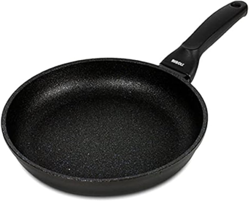 Frying Pan BLACKplus® Aluminium PRESSURE Non-Stick El Diamant Ultra Resistant FRYPAN Made Italy (28 CM)